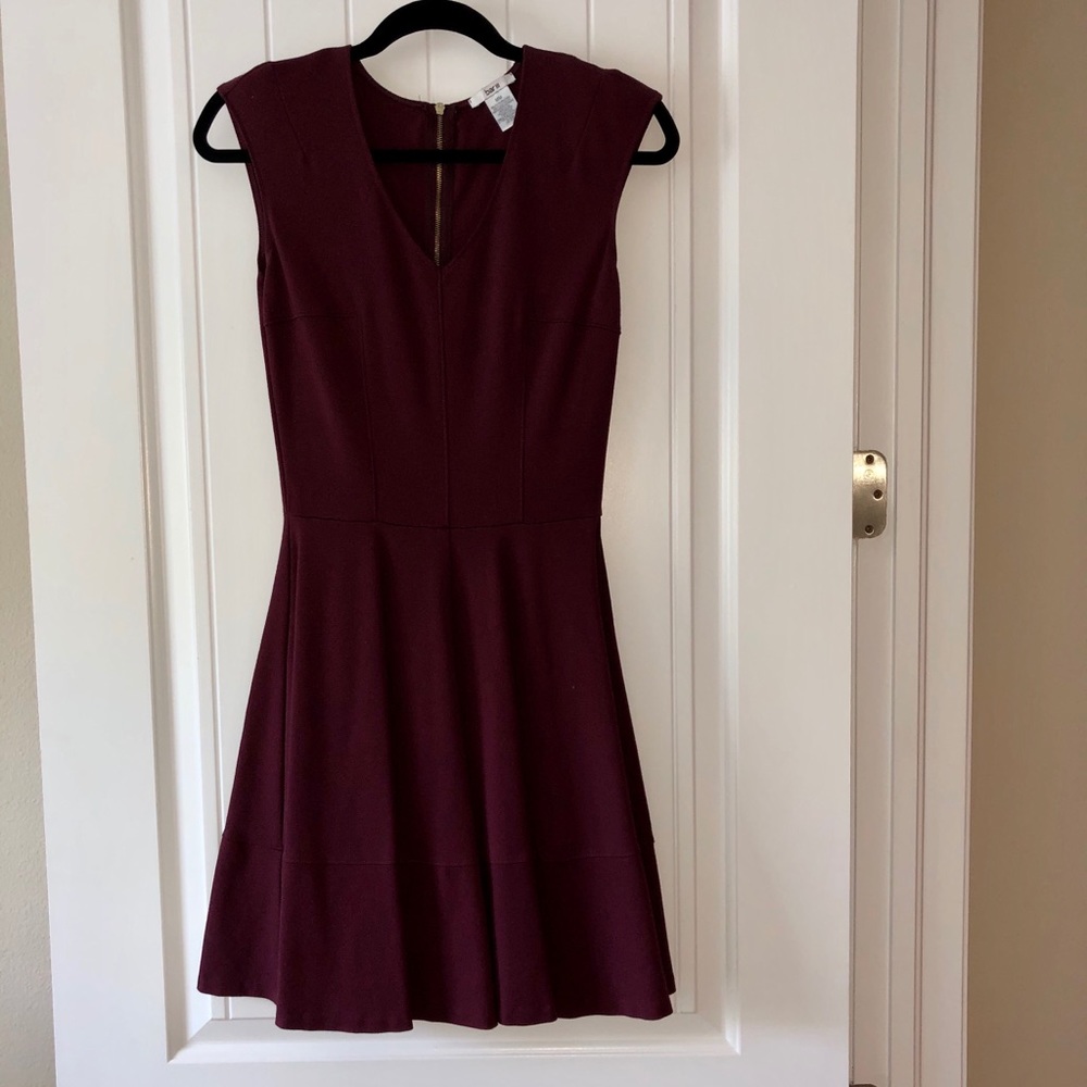 Bar III Eggplant Sleeveless Swing Dress
